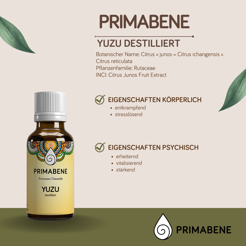 Bild von Yuzu, destilliert, 100% rein ätherisches Öl